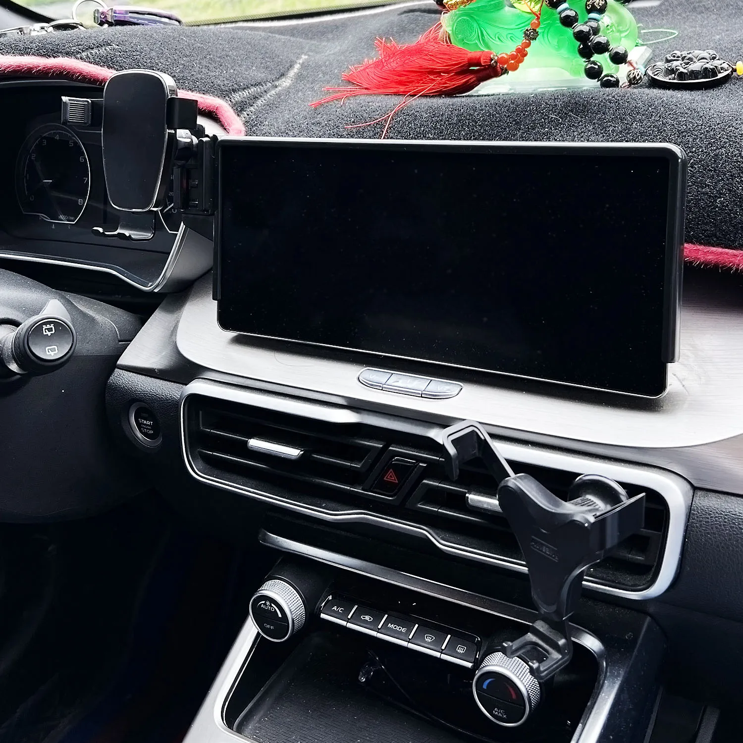 Autotelefonhalter für Geely Coolray 2021 2022 2023 2024, 10,25-Zoll-Bildschirm, feste Basis, kabelloser Ladeständer, Handyhalterungen – Detail 1