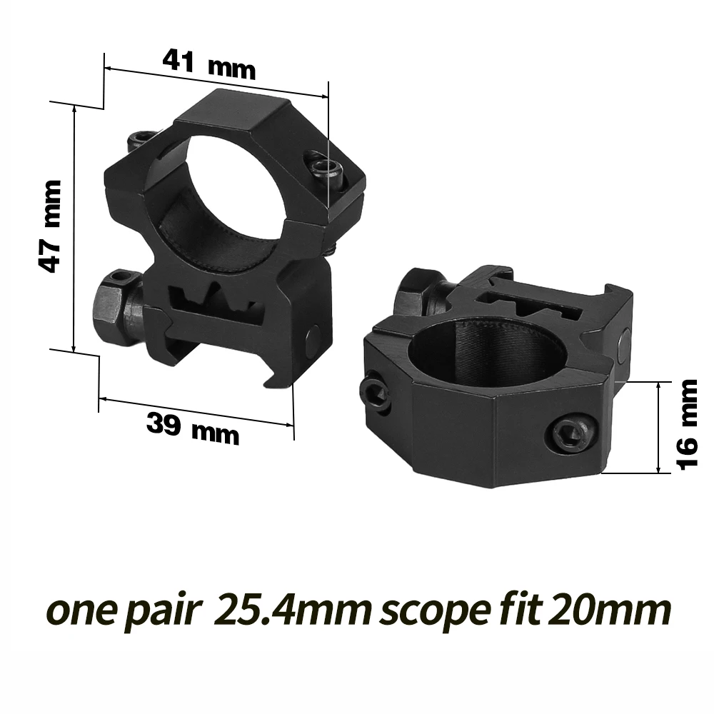 Riflescope Mount Ring 30mm / 25.4mm 11mm / 20mm Dovetail Rail High Profile Low Profile for Rifle Scope Hunting Mount