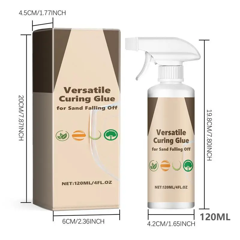 Sand Fixing Wall Protection Spray 120ml Wall Mending Agent Sand Fixing Agent Glue Mending Curing Spra