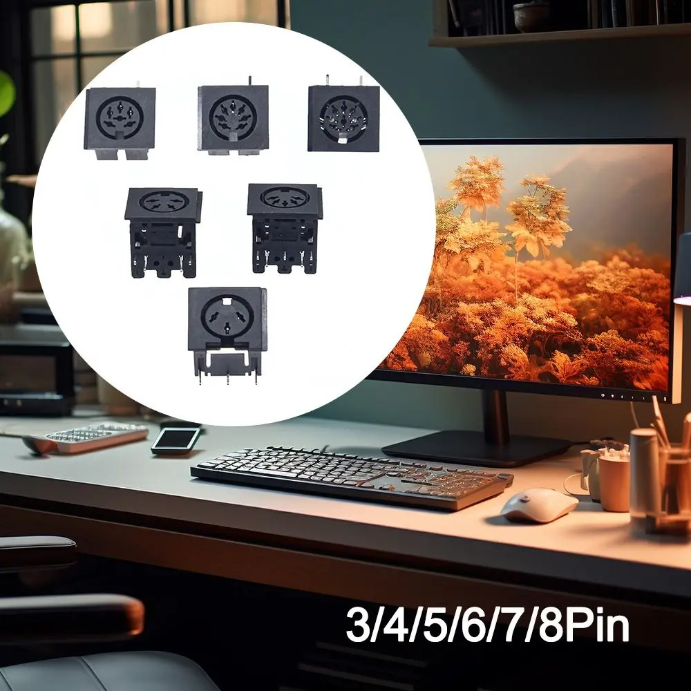 DIN Female Socket Connector Copper Engineering Plastics