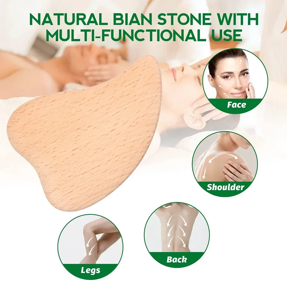 Wood Therapy Massage Tools,Professional Wooden Massage Body Brush for Cellulite Remover,Body Shaping,Lymphatic Drainage Massager