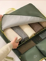 Foldable Hanging Organizer Storage Bag Travel Clothing Luggage Storage Bag Polyester Portable Hanging Suitcase Organizer Big 2