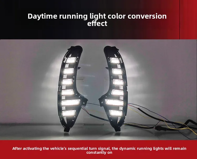 For MG7 2023 2024 Daytime Running Lights Modification Daytime Driving Lights Flowing Driving Decorative Lights detail image 8