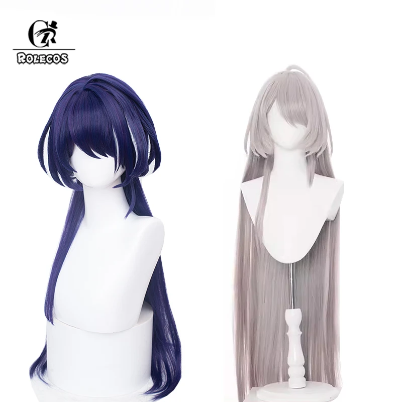 

ROLECOS Honkai Star Rail Acheron Cosplay Wig Acheron Red Wigs Mixed Color Heat Resistant Perucas Synthetic Hair