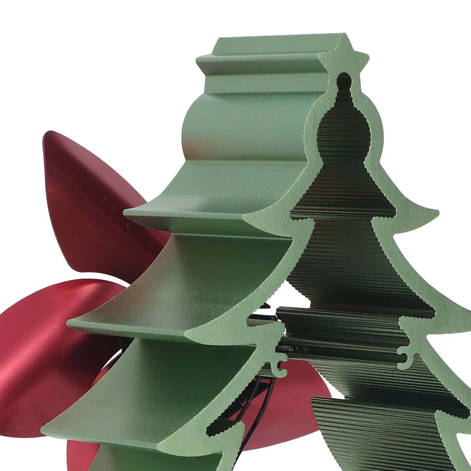 Christmas 5 Blade Fireplace Fan European Style Simple Portable Christmas Tree Fireplace Fan Energy Saving Driven Thermal Energy