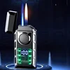 Fashionable Dual Flame Switch Gas Lighter, Digital Display, Arc Ignition, Smart Type-c Rechargeable Lighter, Creative Men's Gift 4