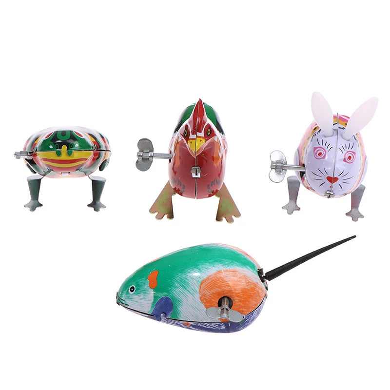Classic Tin Clockwork Jumping Frog Toy Children's Vintage Education Baby Wind Up Toy wind up toy,clockwork toy chick