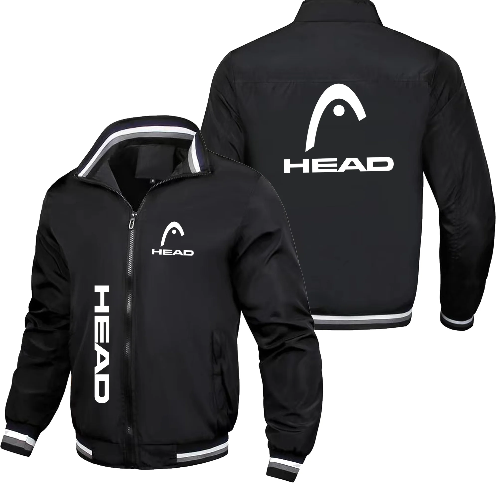 Men's high-quality and fashionable casual baseball jacket, motorcycle jacket, outdoor sports windbreaker