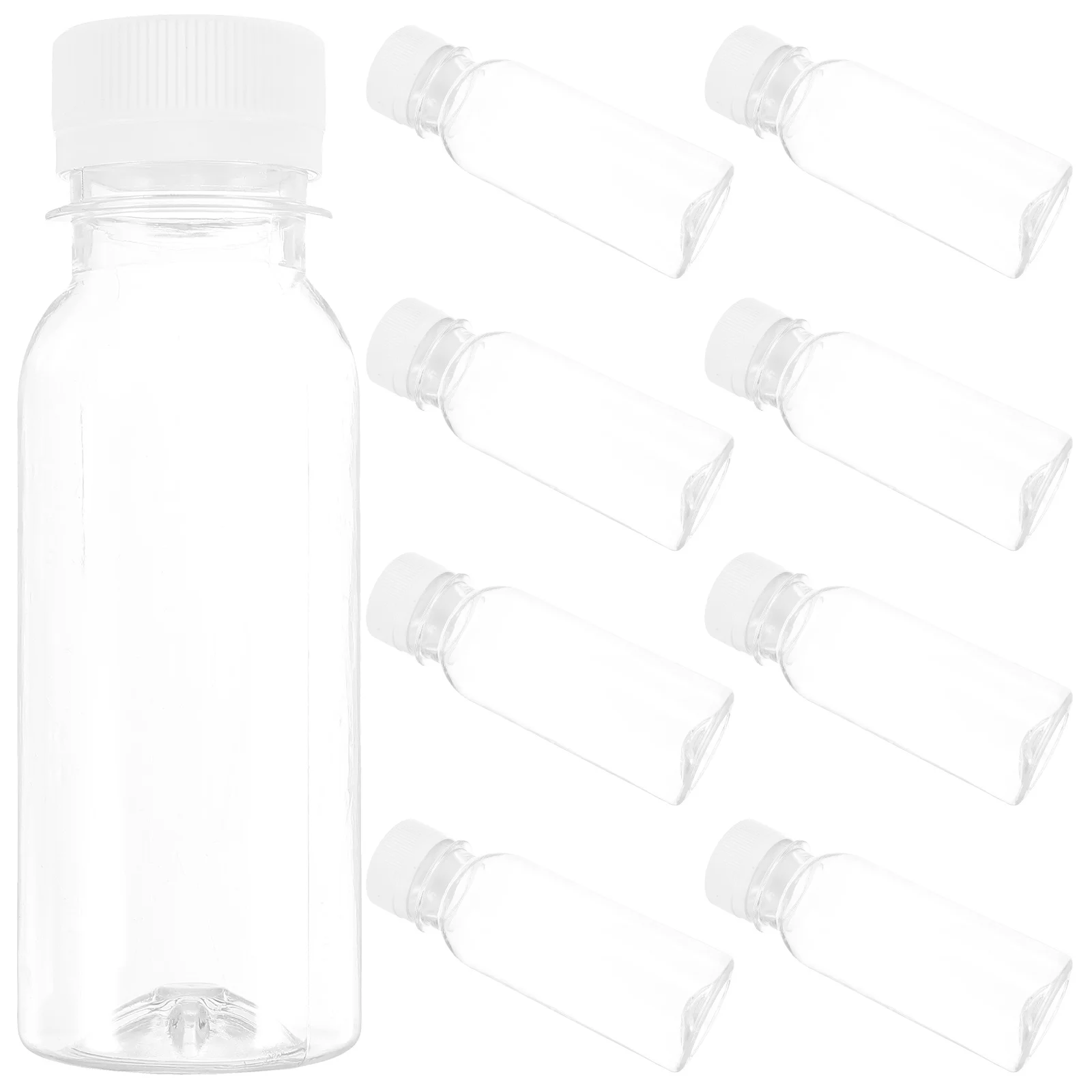 

Milk Bottles Small Juice Bottles Leakproof Milk Bottles Portable Beverage Bottles Plastic Water Bottle Empty Sensory