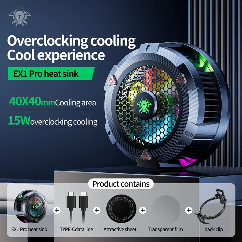 

Новинка, магнитный полупроводниковый охлаждающий Задний зажим PLEXTONE EX1 Pro