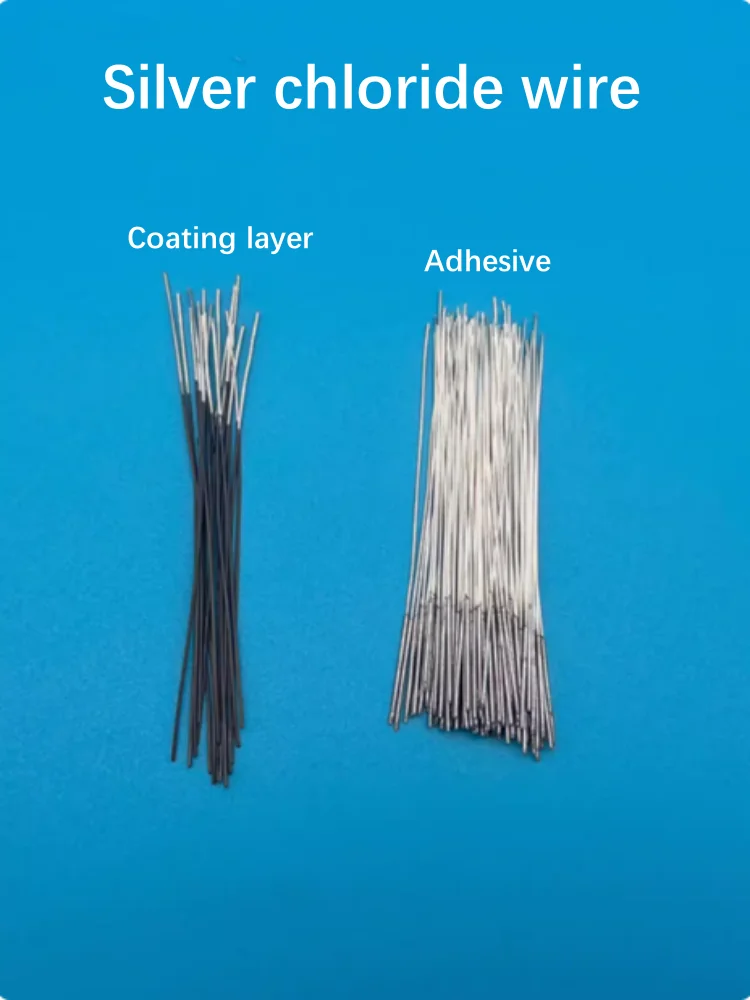 Pure silver wire, silver chloride electrode, wire 0.6X80mm, reference electrode, wire electroplating