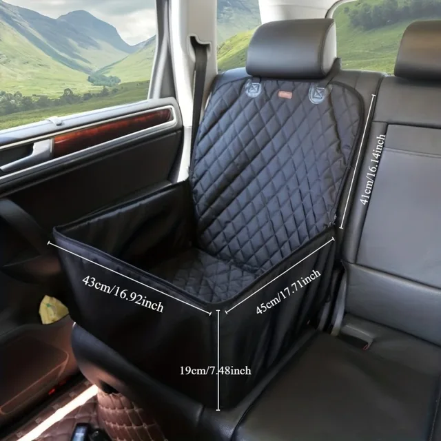 All-Season Pet Travel Safety Basket - Secure Design, Car Seat-Fitting Size Prevents Pet Movement, Ensures Driving Safety 3