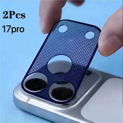 Premium HD Camera Lens Protector with Metal Mesh Sheet - Full Coverage Back Lens Film (2 - Pack) (Blue)