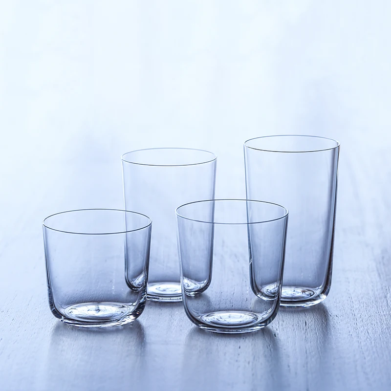 PLD302 CRISON Japanese style minimalist crystal glass cup, Highball cup, juice bar cocktail American iced coffee cup