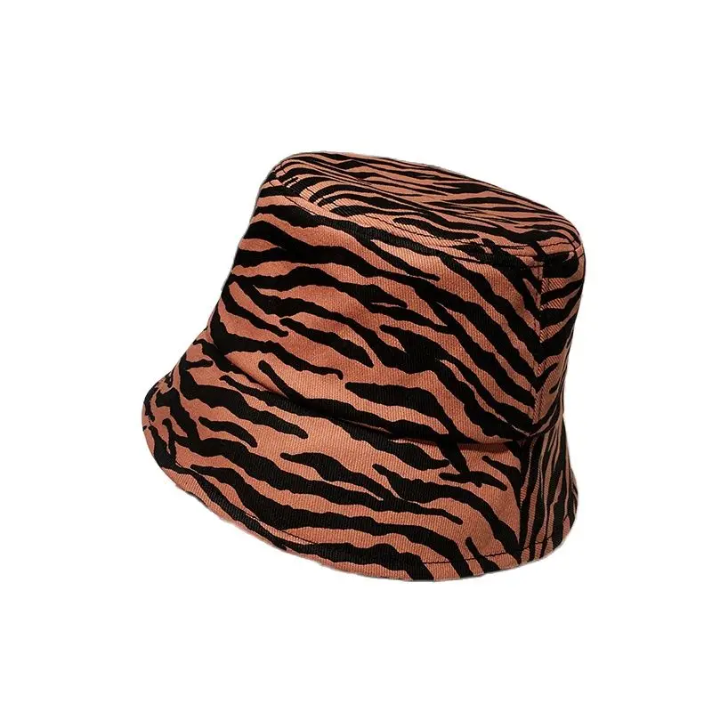 

VACIGODEN Fashion Women Zebra Pattern Bucket Hat Summer Casual Outdoors Travel Fisherman Cap Cotton Street Hip-hop Sunhat Men