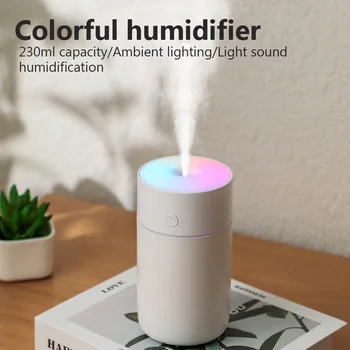 Wireless Portable Air Humidifier USB Rechargeable Home Car Mini Aroma Diffuser Colorful Essential Oil humidificador Mist Maker 1