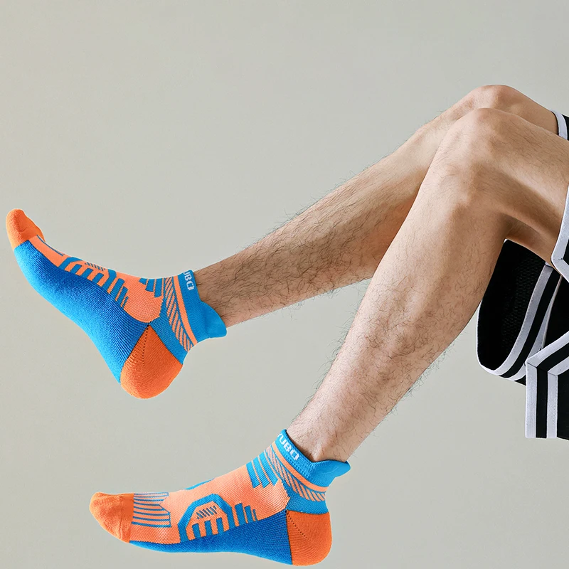 4/5 Pairs/Lot Men Low Cut Sport Socks Professional Men Basketball Socks Breathable Cycling Travel Socks For Men