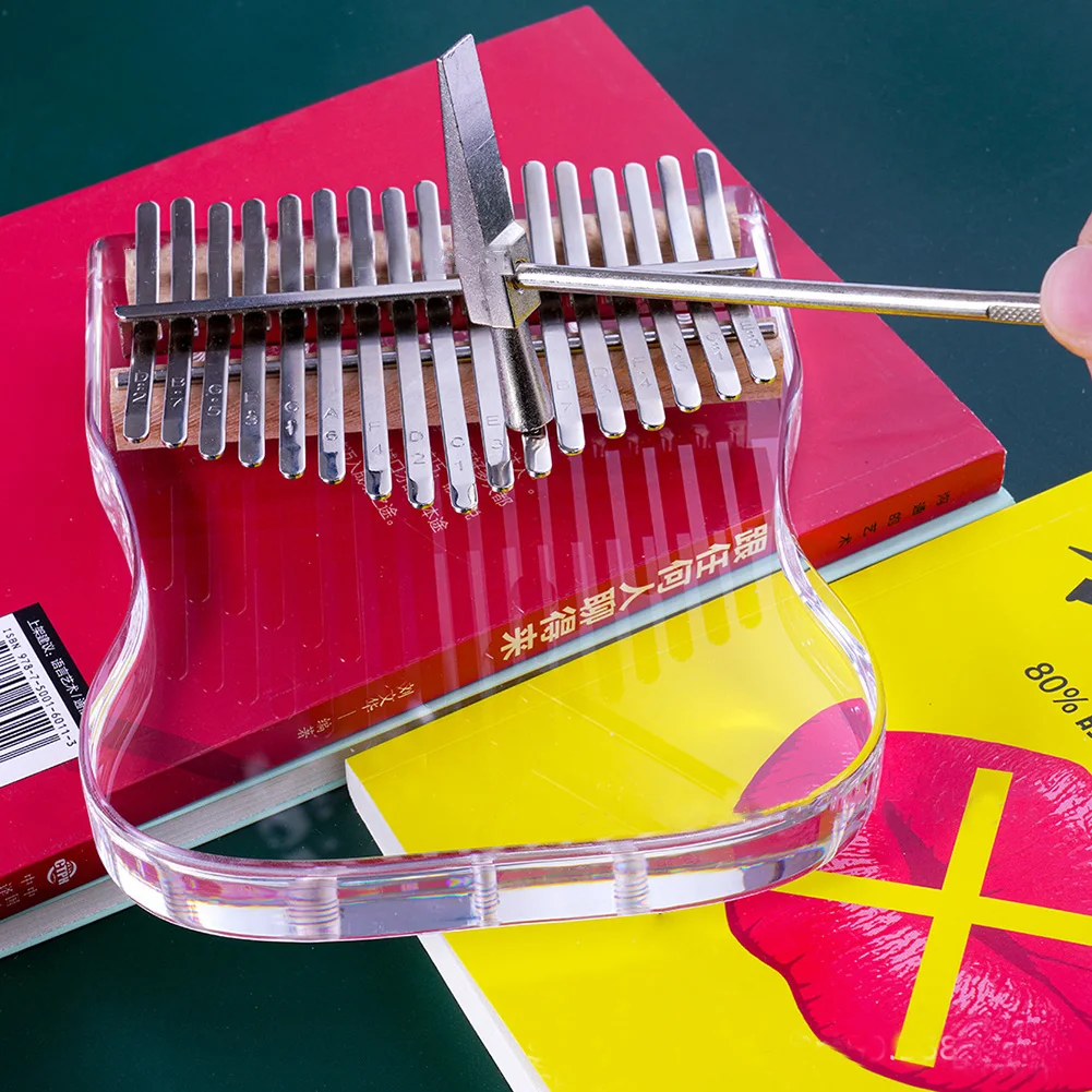 21 Keys Kalimba DIY Keys+Bridge+Tuning Hammer Musical Instrument Accessories Lightweight Portable Music Element