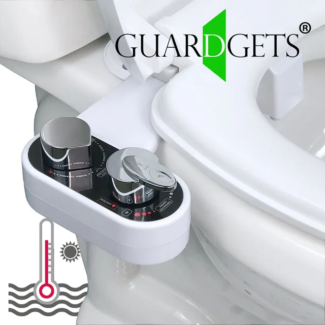 GUARDGETS Bidet สิ่งที่แนบมาสําหรับห้องน้ําอุ่นน้ําที่นั่ง SprayerCleaning Dual หัวฉีดทําความสะอาดร้อนและเย็น Non-ไฟฟ้า Baday 1