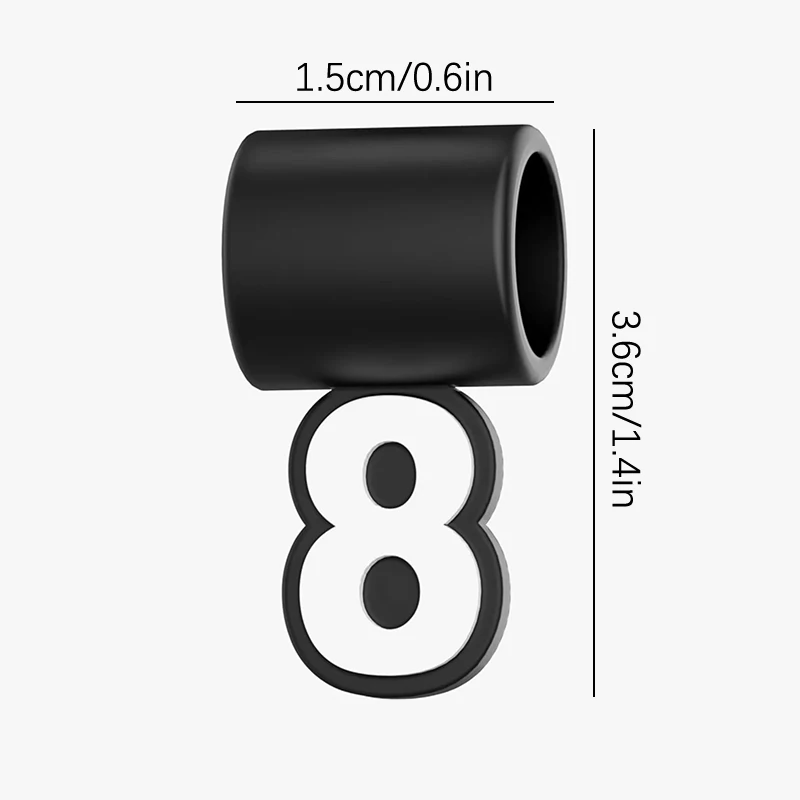 1pc Number 0-9 Pendant For Baseball Necklace Sports For Boys Men Fan Silicone Figures Keychains Bracelets Necklaces Making