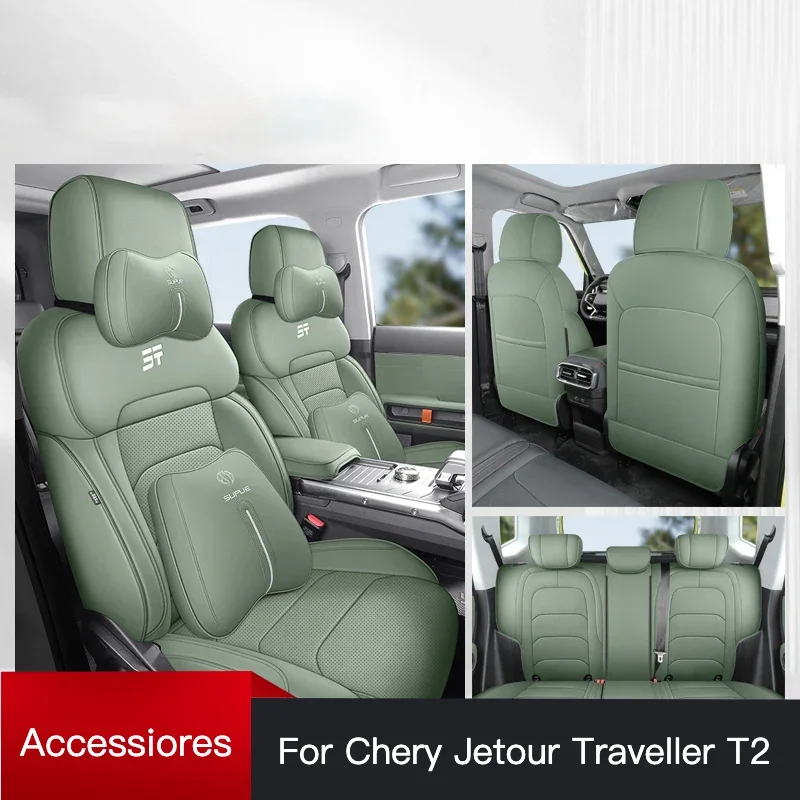

cherry Jetour Traveller T2 2023 2024 Jetour T2 Car Seat Cover Car Breathable Seat Cover Cushion Accessories for Car Seats