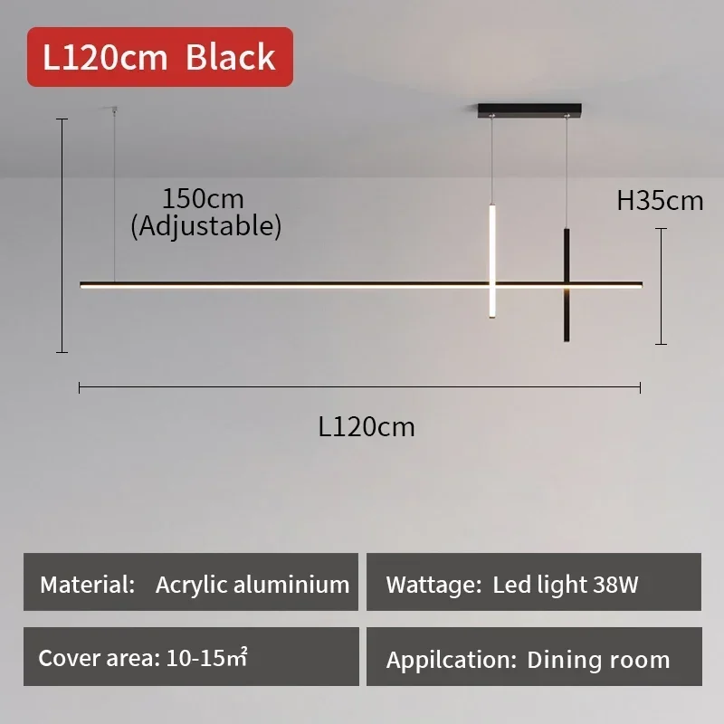 L120cm Black