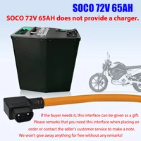 Seenruy super SOCO batterie 72v 65AH remplacement d'origine grande capacité prise en charge de l'extension de capacité de la batterie 6