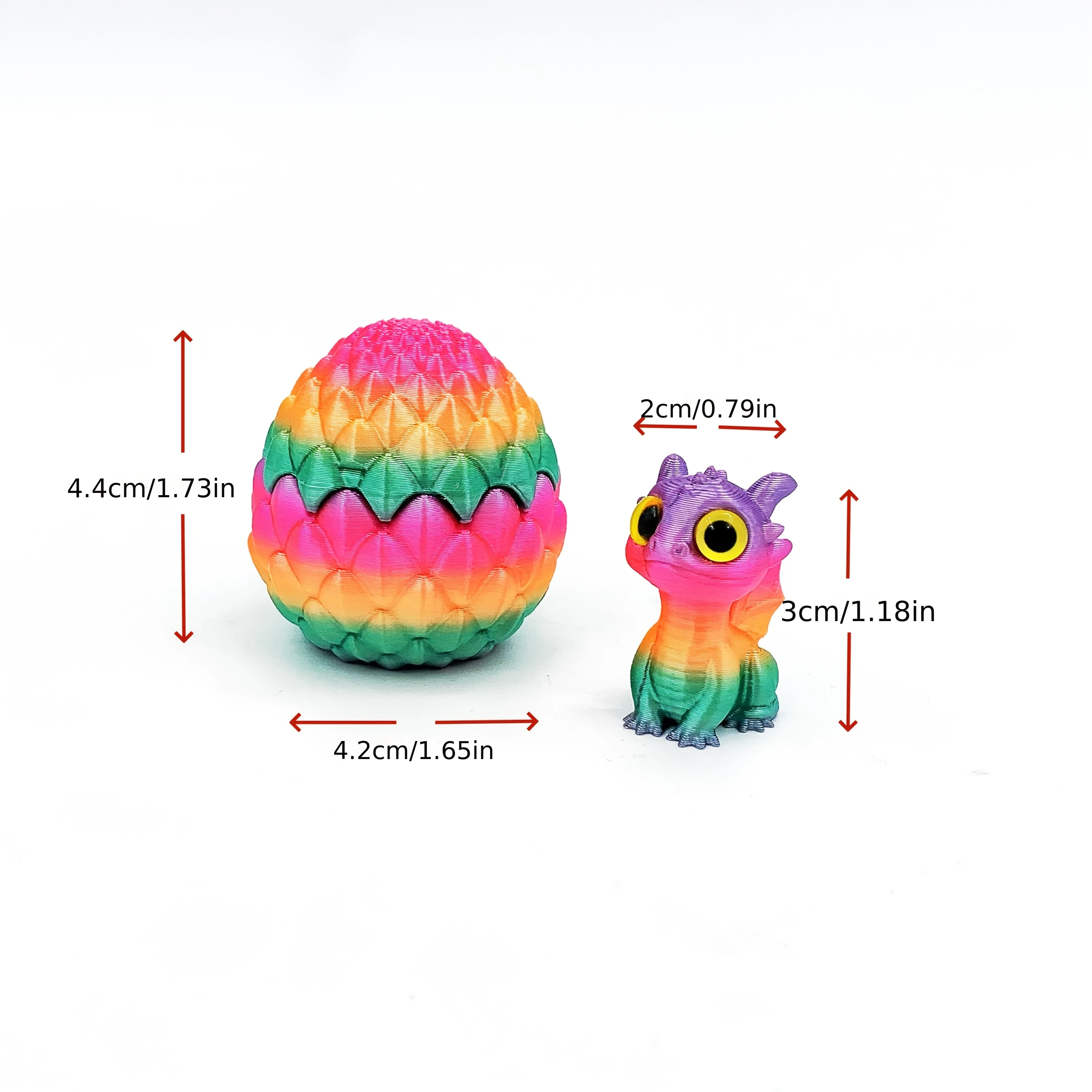 Exquisite 3D Printed Dragon and Egg Decorations - Unique Home and Desktop Accessories, Meticulously Crafted