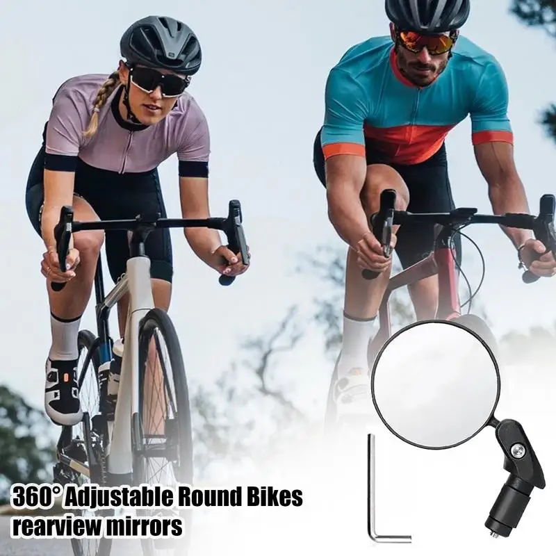 접이식 사이클 유리 조정 가능한 백미러 유리, 핸들바 사이클링 액세서리, 스쿠..