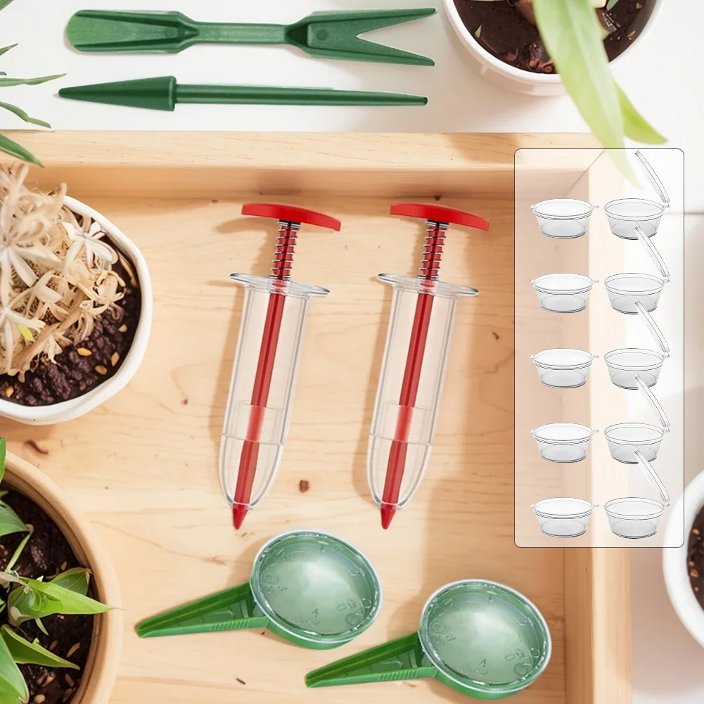 1set Mini Sowing Seed Dispenser Manual Sower Seed Spreader Handheld Planter Tool 5 Different Settings Hand Mini Seeder