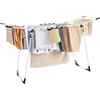 Clothes Drying Rack Foldable, Gullwing Laundry Drying Rack, Space-Saving, 22.2 x 68.1 x 38 Inches, Sock Clips, Metal Structure 1