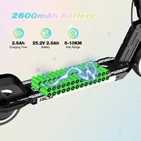 RCB R12 Trottinette Électrique Enfant 6-12 ans, Lumières RGB, Démarrage Non Nul, Double Freinage, Écran LCD, 3 Vitesses, Pliable 4
