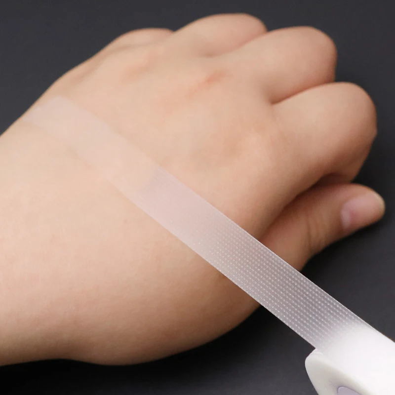 Baby Breathable Grid Transparent White Tape Curved Healing Patches Wound Strips PE Dressing Adhesive Plasters for Kids Bandages