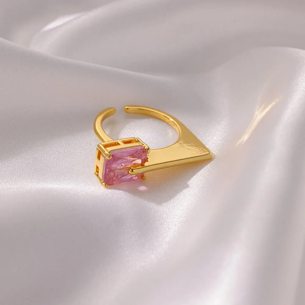 Zircon Rings for Women Stainless Steel