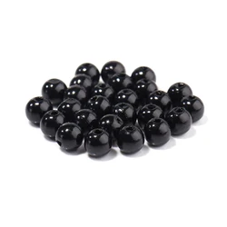 Assorted Size ABS Imitation Pearl Spacer Beads for DIY Jewelry and Crafting (Black)