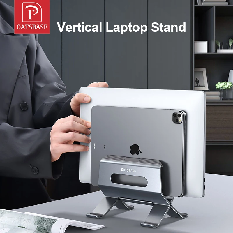 OatsbasfVerticalLaptopStandHolderForMacbookAirProHPDell