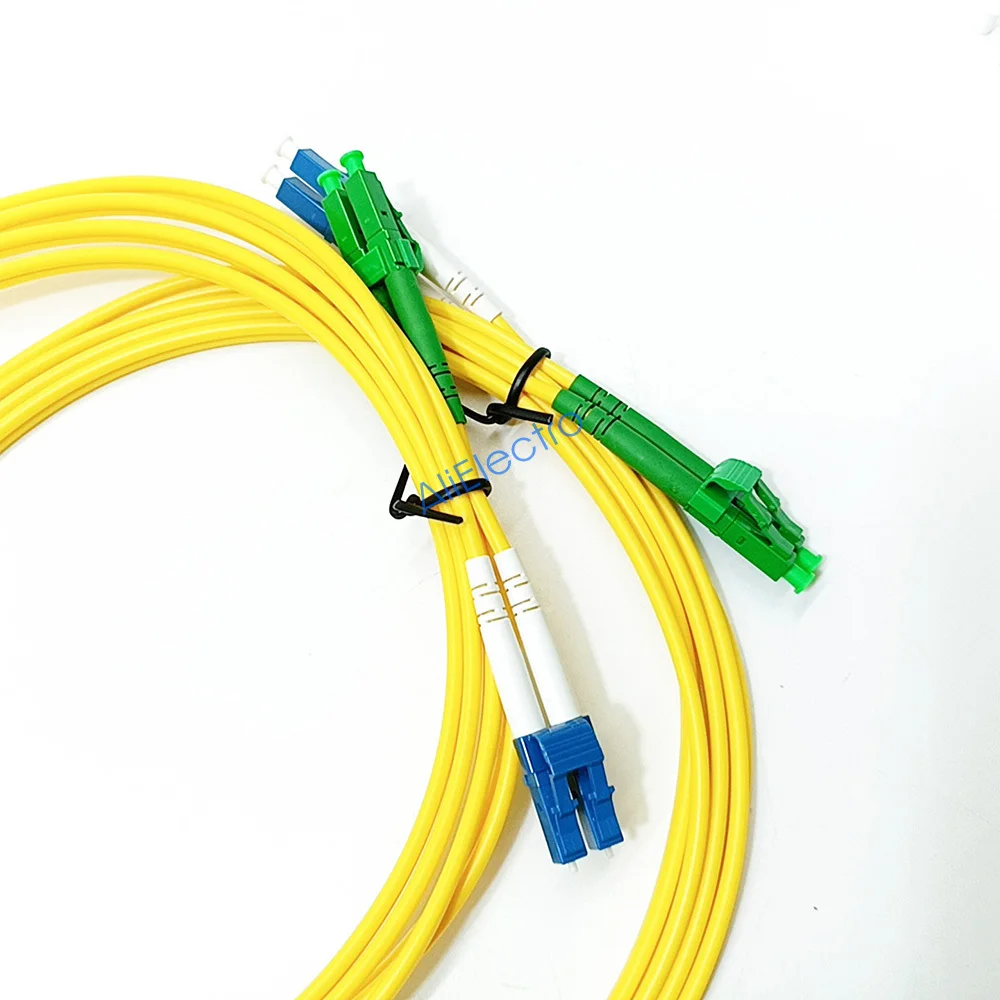 10 бр. LC/APC-LC/UPC оптичен кабел за свързване SM 1/2/3M/5M дуплексен кабел LC/UPC джъмпер за оптични влакна 2,0 mm или 3,0 mm