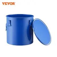 VEVOR 10 Gal Fryer Grease Bucket Carbon/Stainless Steel Rust-Proof Coat Transport Container Lock Clips Filter Bag for Hot Oil 1