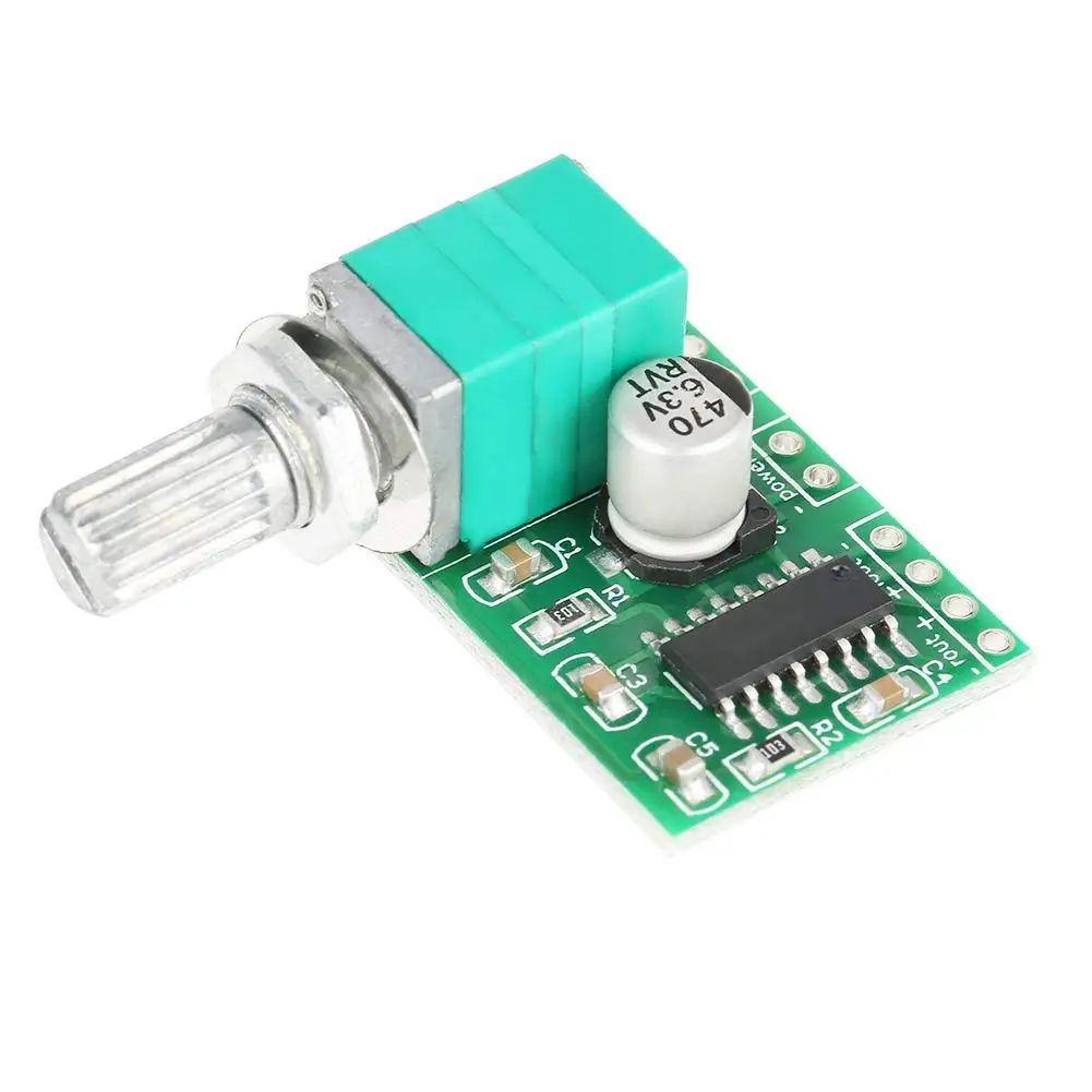 PAM8403 Mini DC 5V Digital Audio Amplifier Module Power Amp Board with Potentiometer 1