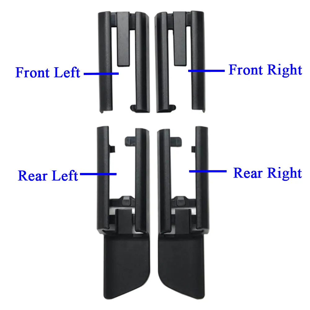 Car Interior Black Seat Rail Trim Cover Sliding Track Replacement