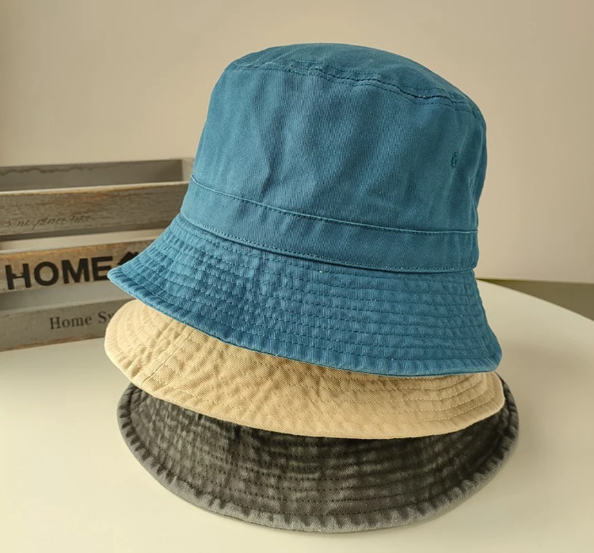 Herbst xxl Größe Panama hut Frauen Wasser gewaschen Baumwolle Jean Fischer hut Outdoor Angel hüte Big Head Umfang Eimer Hut für Männer – Detail 5