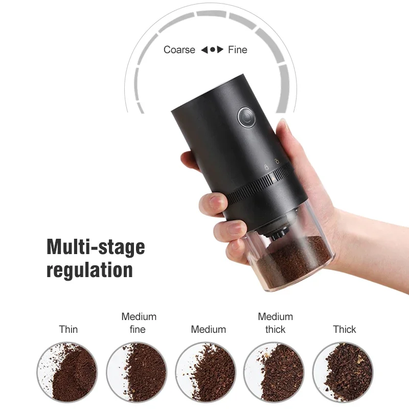 Luxury Ceramic Coffee Grinder USB Rechargeable - م...