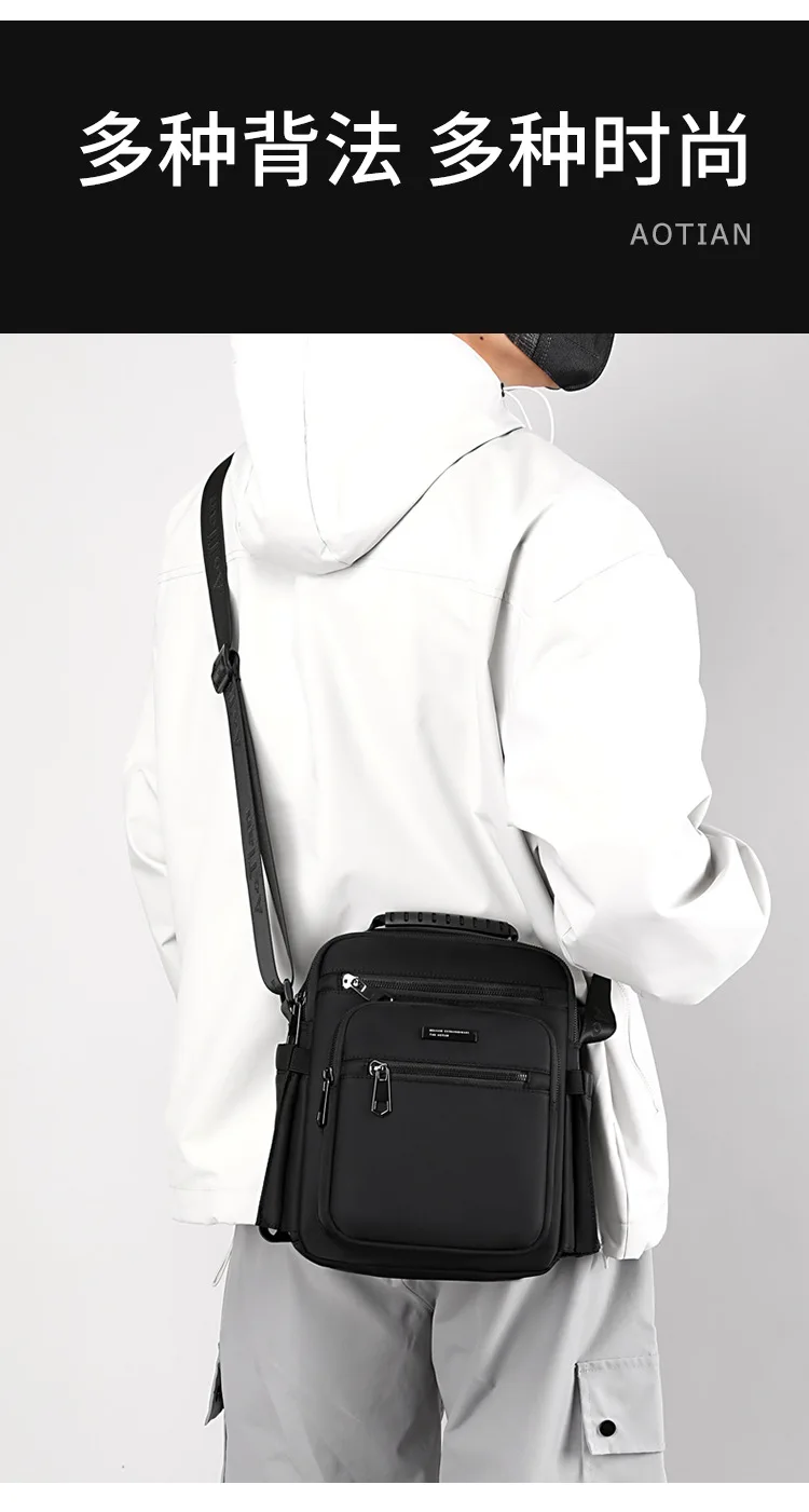Bolsos de hombre con diseño de habitación de 4 capas, bolso cruzado de alta calidad para hombre, bolso de hombro elegant