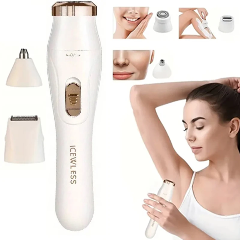 3-in-1 전기 제모 세트, USB 충전식 코털 트리머, 겨드랑이, 다리털, 코털 제거 장치