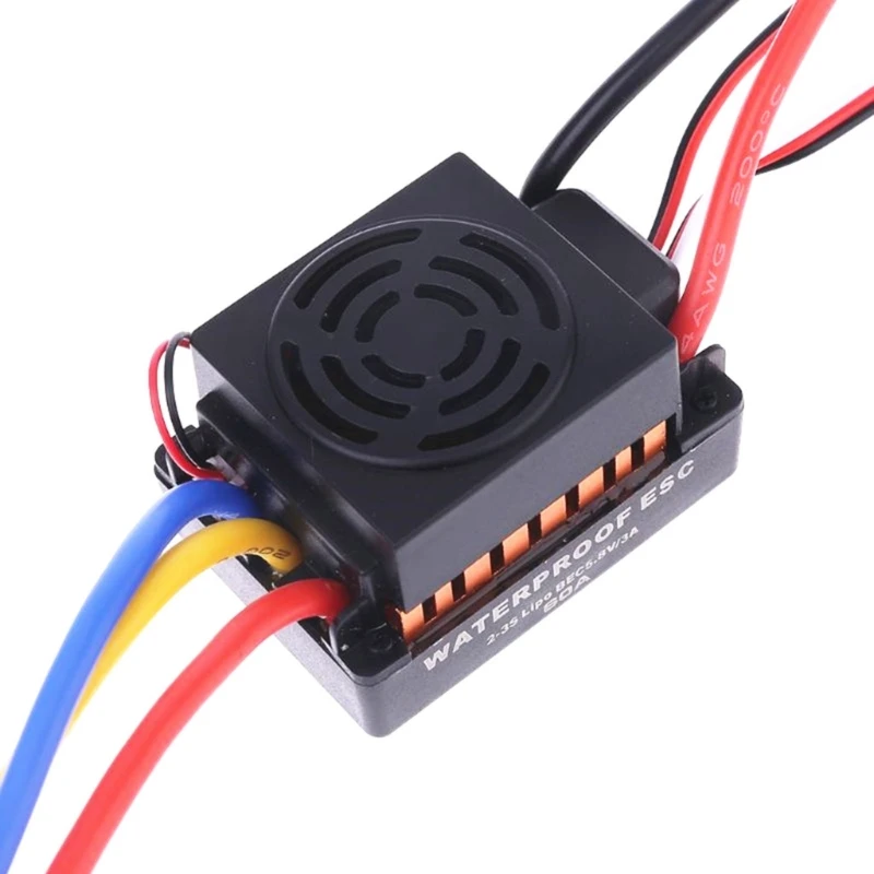 1/10 Scale Rc Accessories 2S-3S LiPo Waterproof Brushed ESC 60A