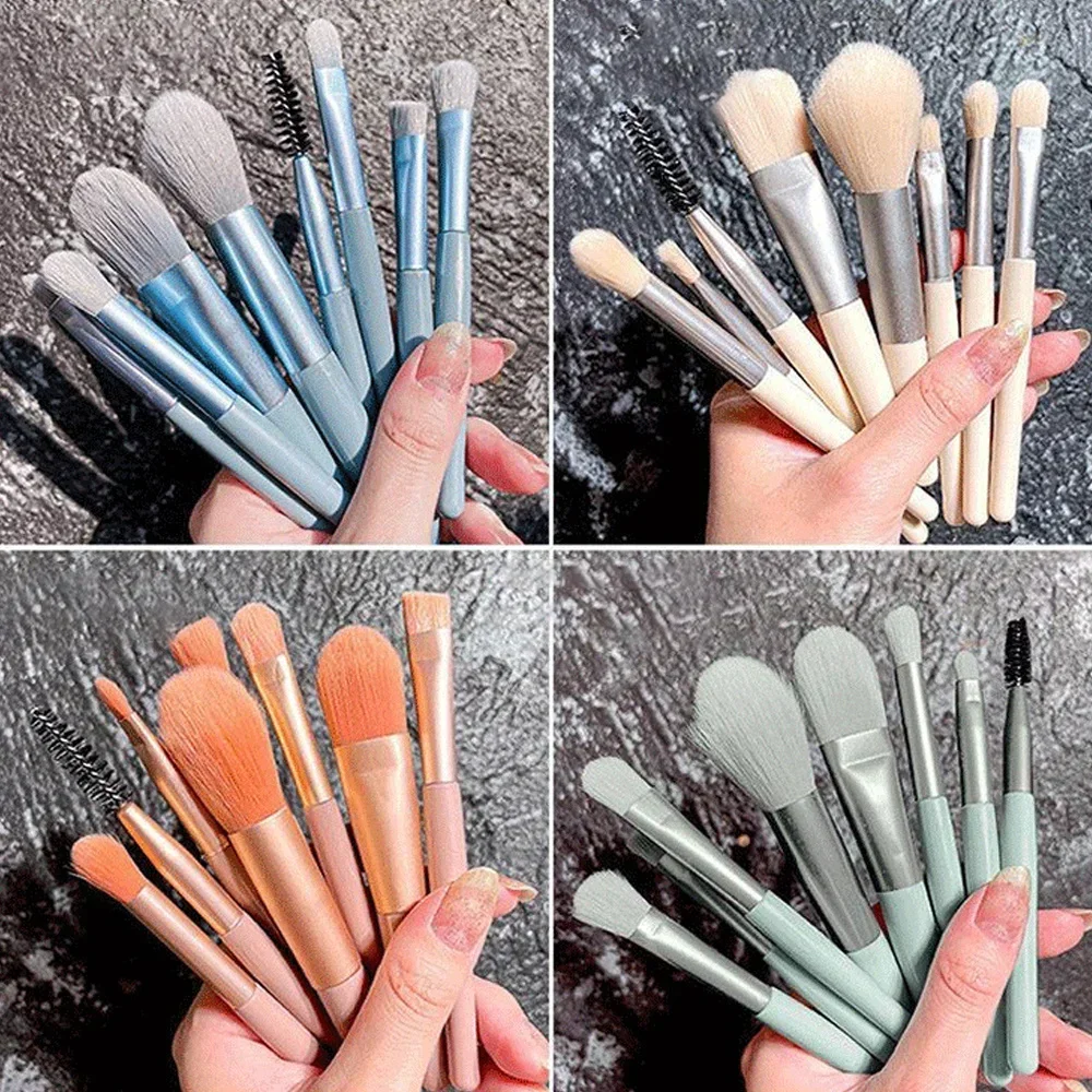 8-Piece Professional Soft Cosmetic Makeup Brush Set