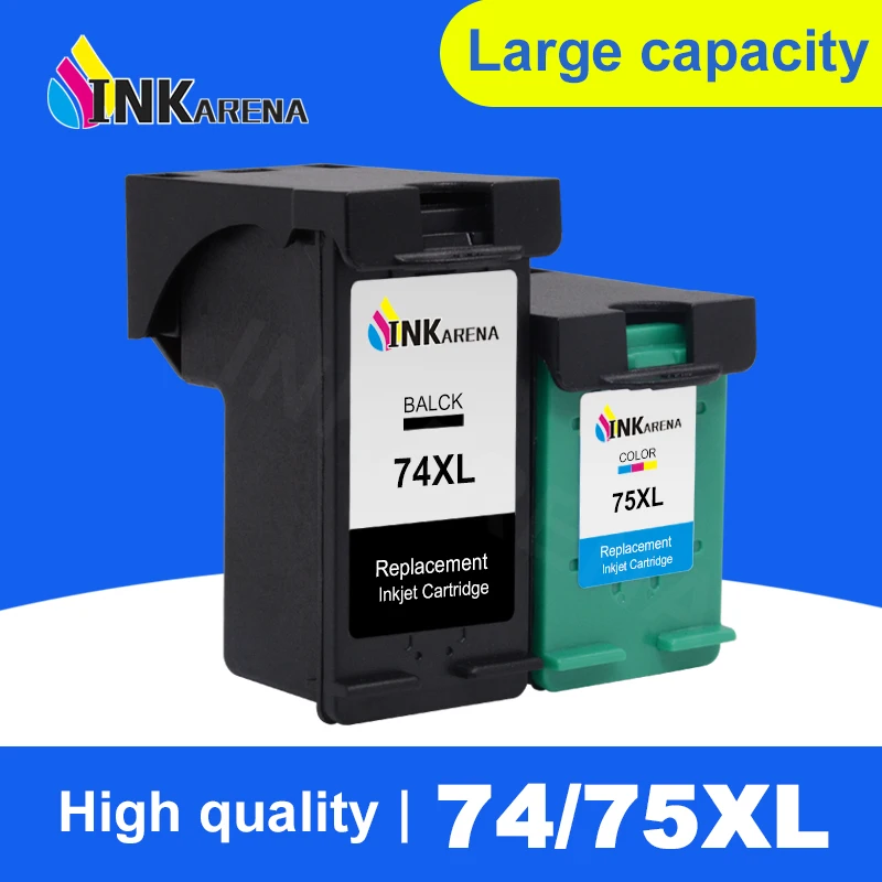 

Compatible Ink Cartridges For HP 74 75 CB335WN CB337WN Photosmart C4200 C4280 C4345 C4380 C4385 C4480 C4580 For HP74