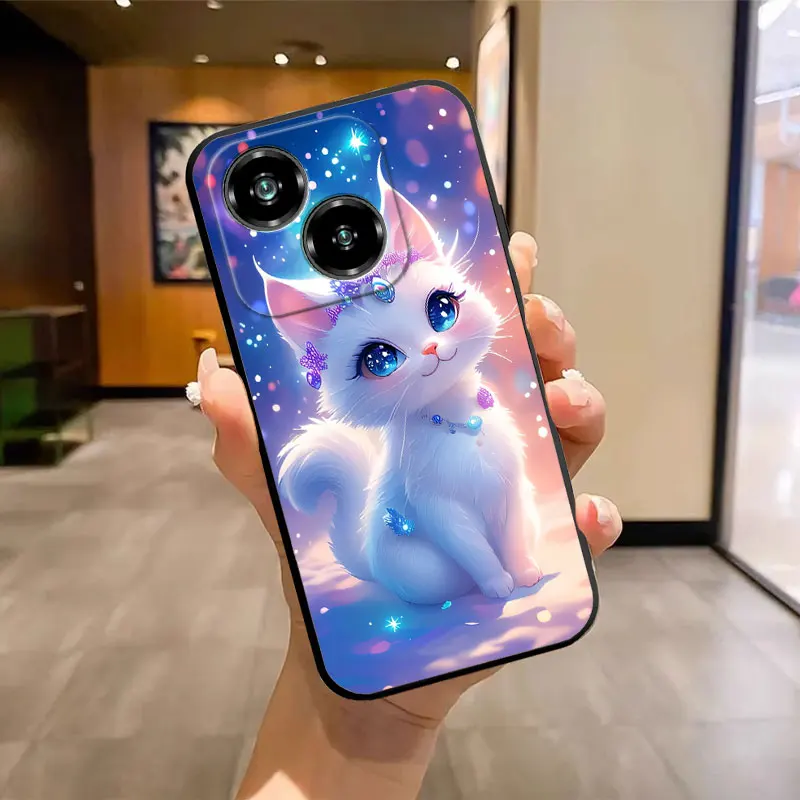 Fashion Soft Silicone Shockproof Butterfly Marble Black TPU Phone Case