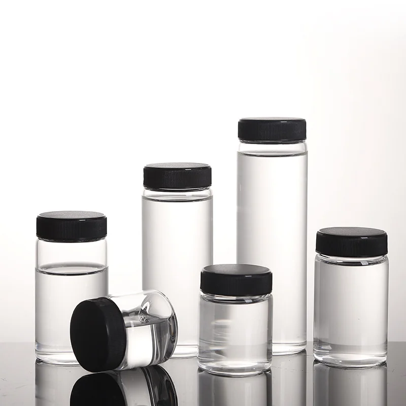 화학 실험용 투명 유리 샘플 바이알, 실험실 시약병, 작고 투명한 약 바이알, 2ml  60ml
