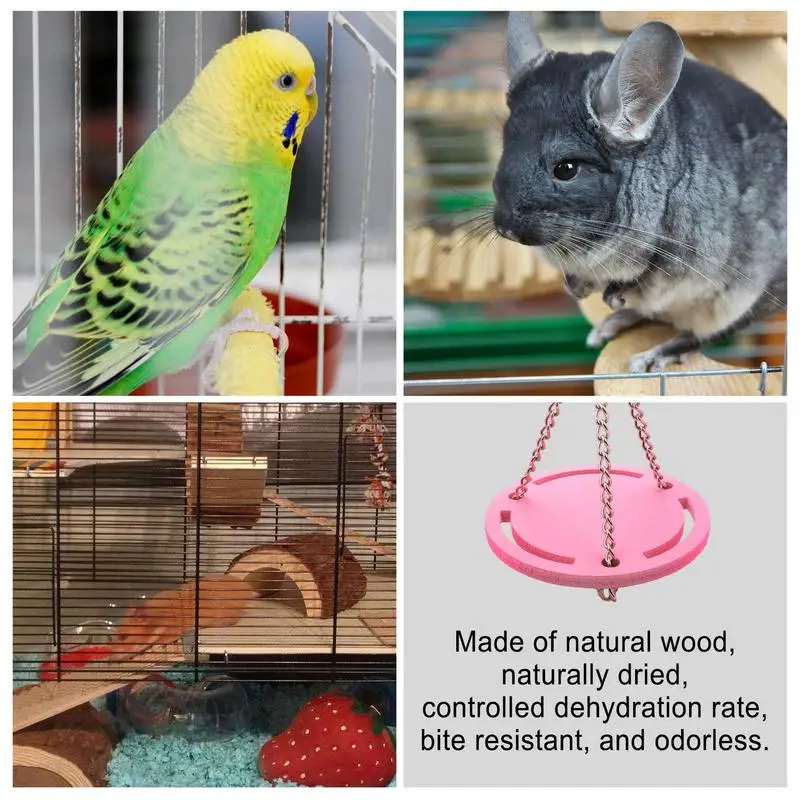 Wooden Hamster Pet Toys Rainbow Bridge Seesaw Swing For Gerbils Rabbits etc